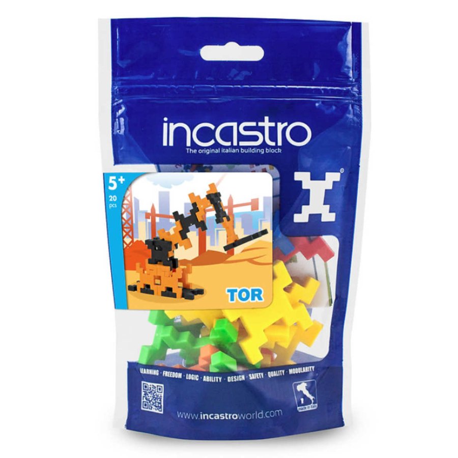知育玩具 インカストロDoypack Tor20ピース入り （ ブロック オモチャ ショベルカー 5歳以上 イタリア製 知育おもちゃ モッテッソーリ 男の子 小学生 ）