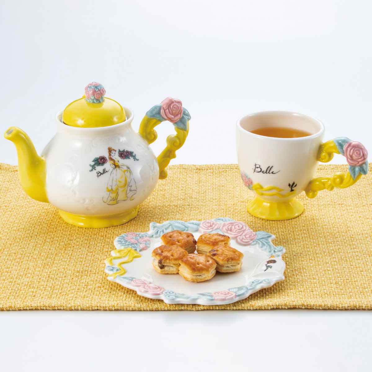 サンアート プレート 16cm 美女と野獣 磁器 （ 小皿 菓子皿 銘々皿 お