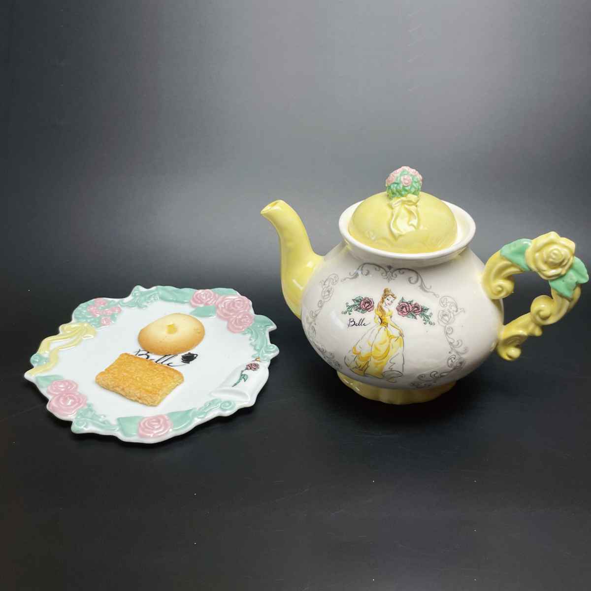 サンアート プレート 16cm 美女と野獣 磁器 （ 小皿 菓子皿 銘々皿 お