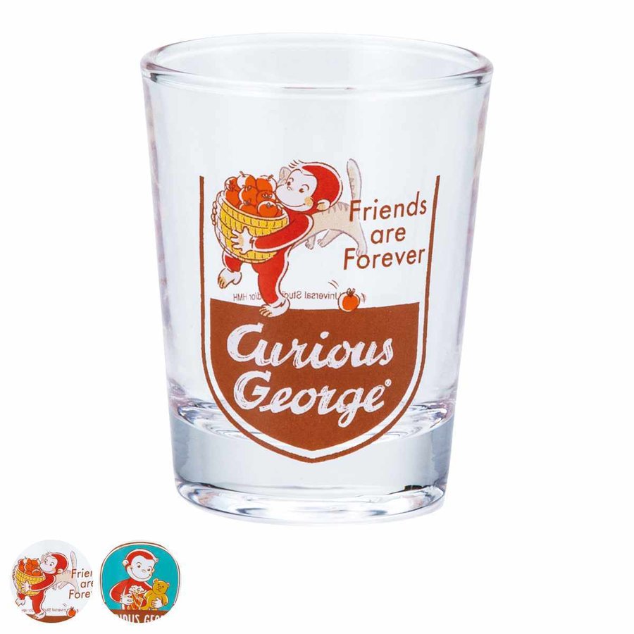 グラス 50ml おさるのジョージ ミニグラス ガラス （ ガラスコップ