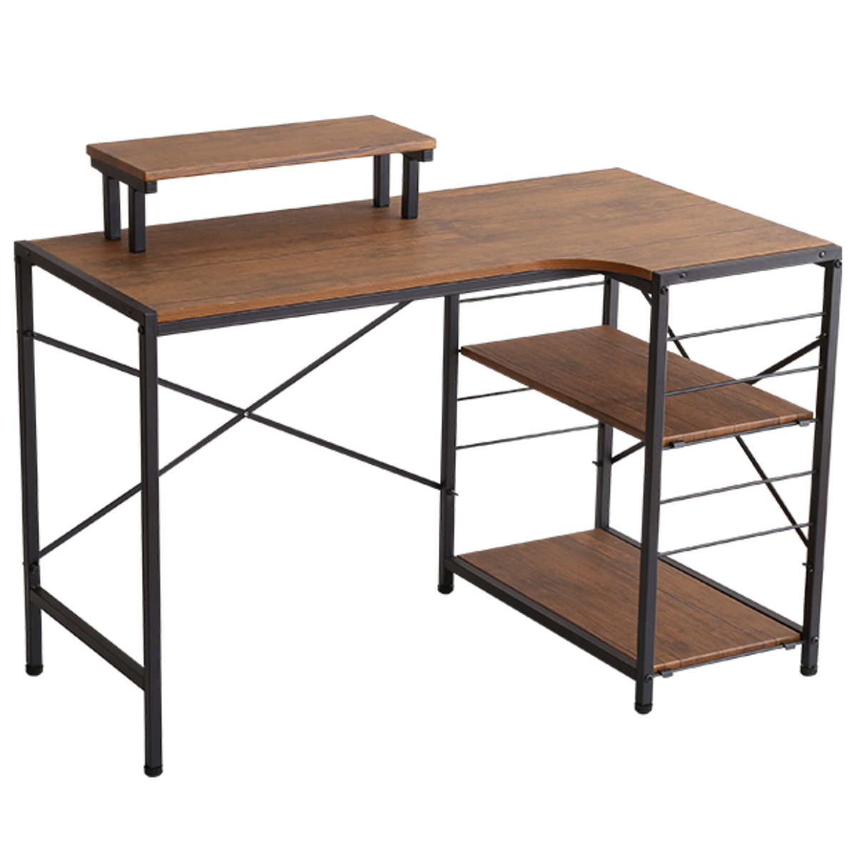 ホームテイスト（HOME taste） デスク L字 幅110cm ラック