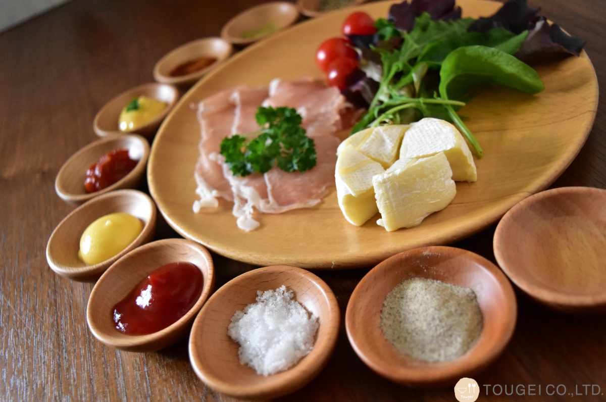 豆皿 5cm 小皿 木製 （ 木製プレート ウッドプレート まめ皿 まめざら