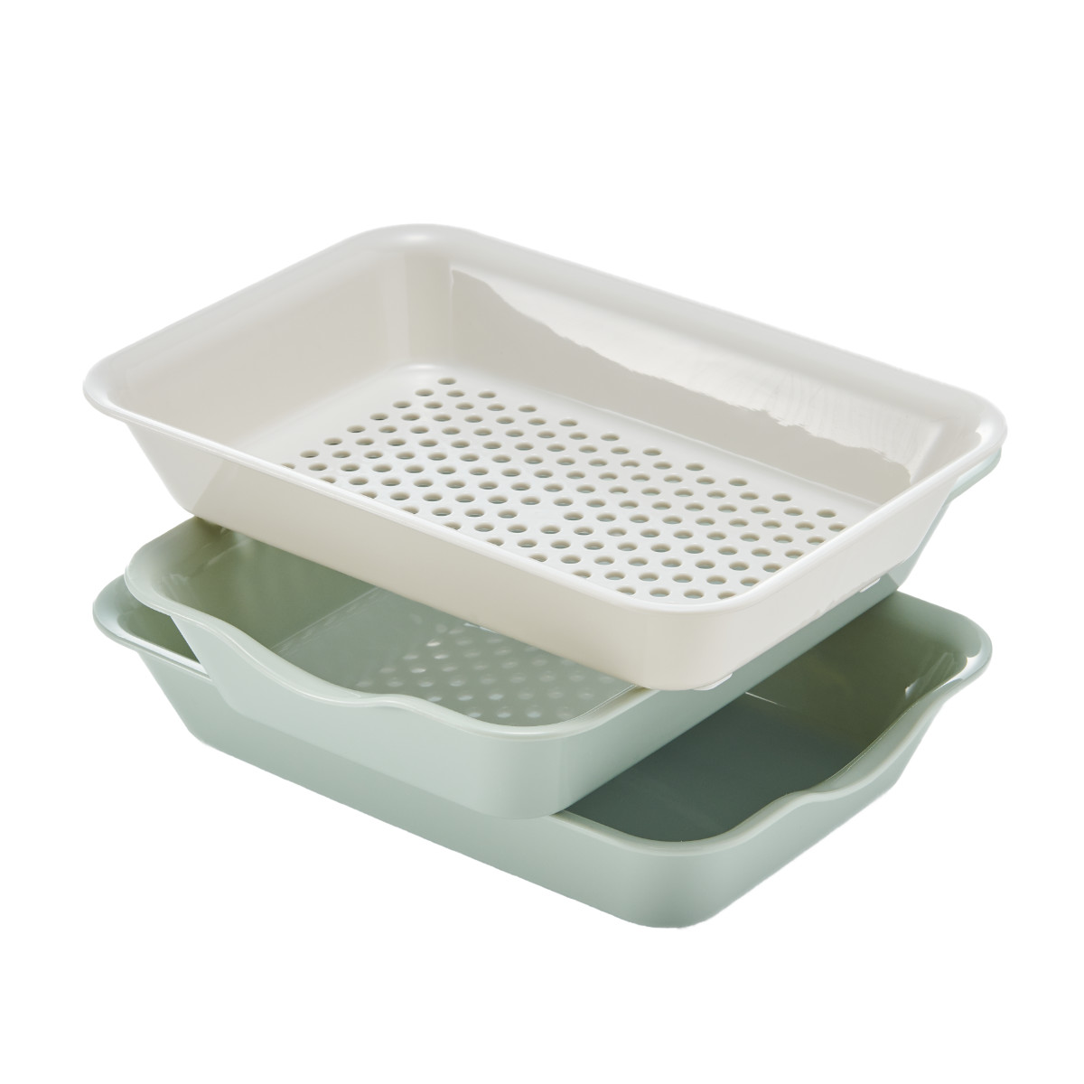 抗菌バット・ザル 3点セット Vat＆Colander 2+1セット 電子レンジ対応 日本製 （ ざる ザル 角ざる 水切りざる バット セット 抗菌加工  ） :396814:お弁当グッズのカラフルボックス - 通販 - Yahoo!ショッピング