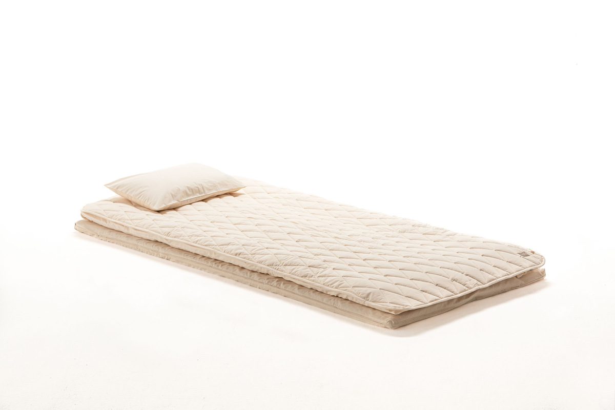 敷き布団パッド セミダブル safo オーガニック 120×205cm 綿100％ （ サフォ 洗える 敷きパット パッド ベッドパッド 日本製 ）_4