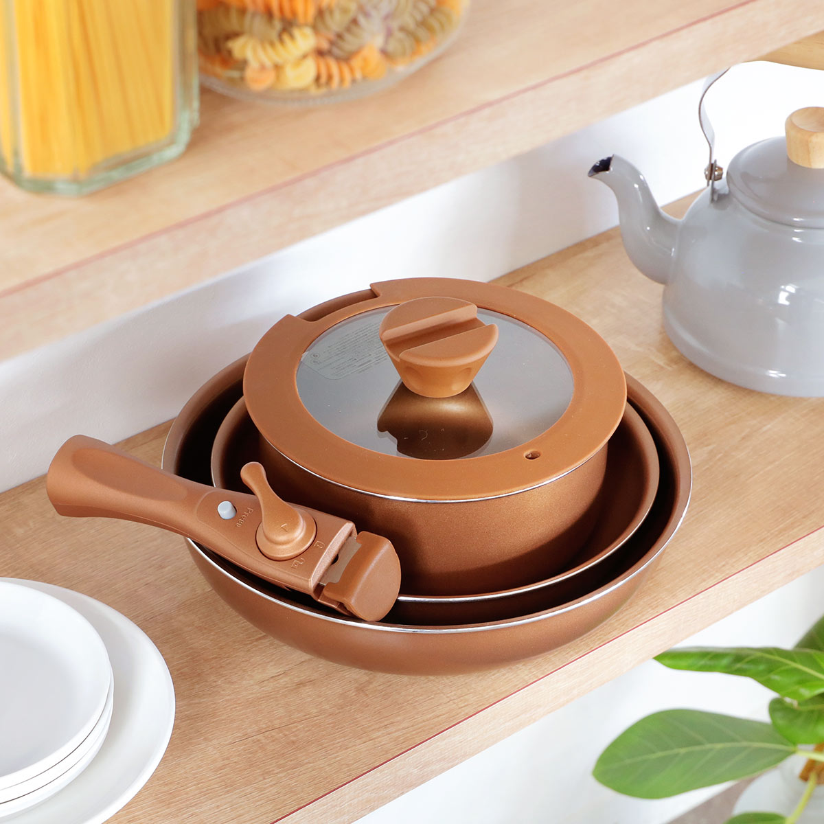 VISIONS フライパンセット 5点 セット パール金属 フライパン 鍋 5点セット IH対応 VISIONS GOLD Coating