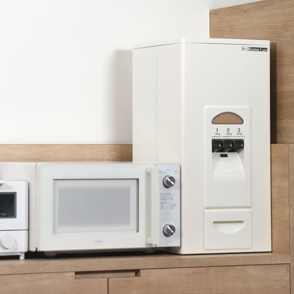 エムケー精工 特典付き 米びつ 計量米びつ コメラックス 23kg型 3