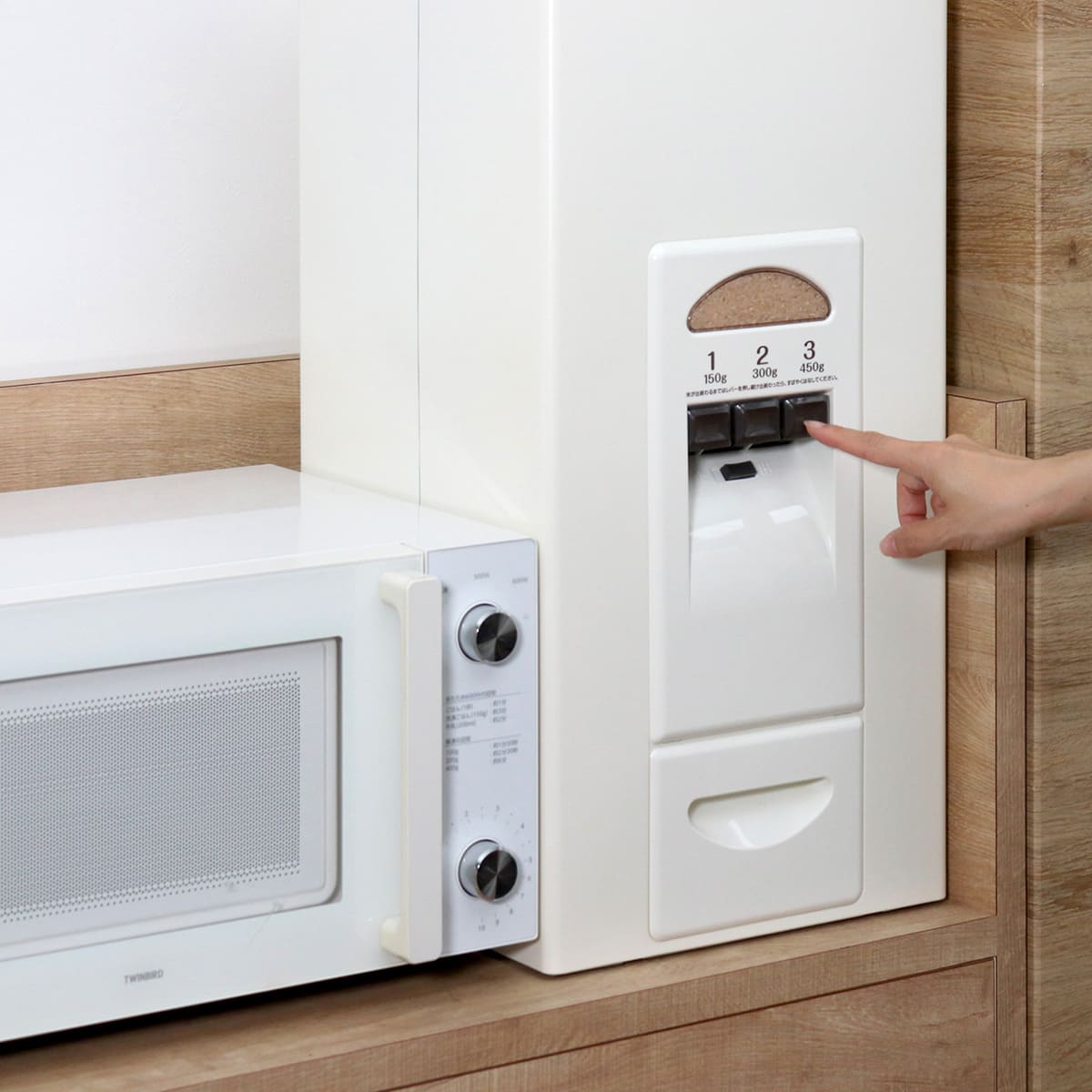 エムケー精工 特典付き 米びつ 計量米びつ コメラックス 33kg型 3