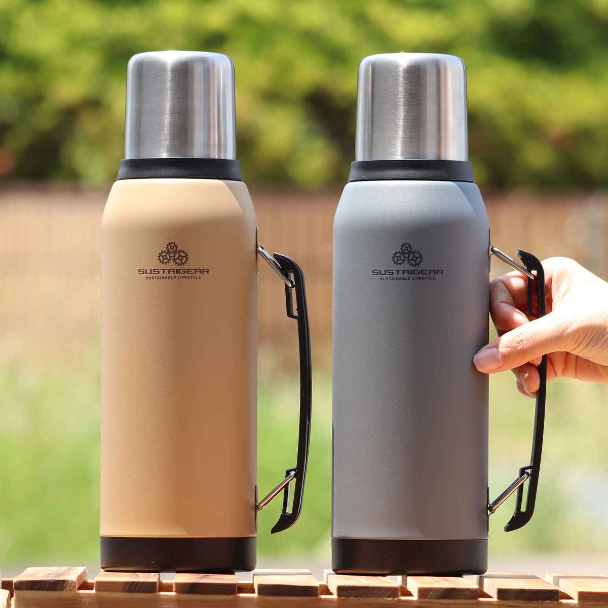 和平フレイズ 水筒 1L 2way 直飲み コップ ステンレス サスティギア