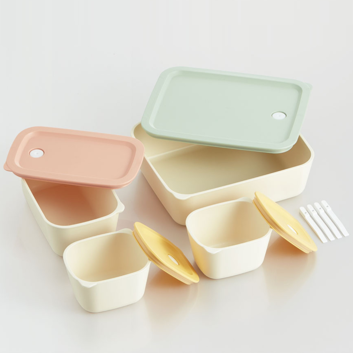 スケーター 保存容器 システムコンテナランチ 4個入 （ 日本製 200ml