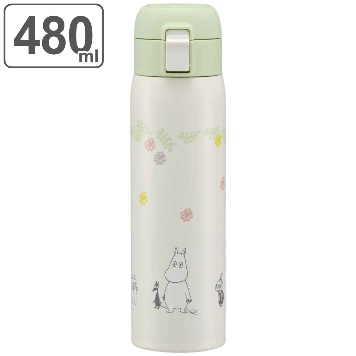 スケーター 水筒 480ml ステンレス 直飲み ワンタッチ ムーミン
