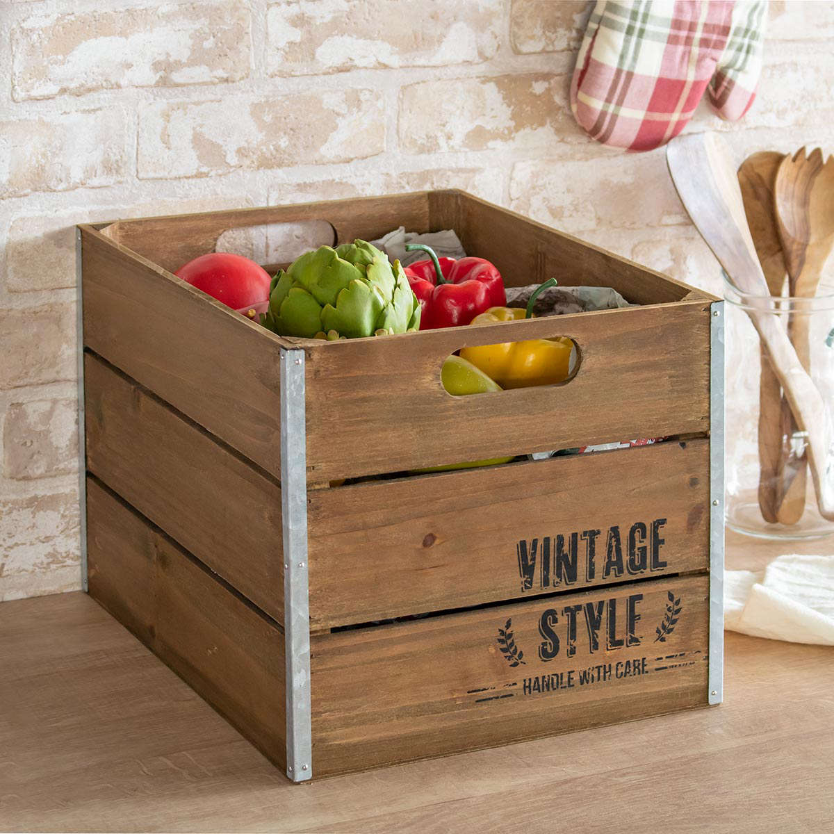 収納ボックス ホルツ ボックス （ 幅27.5×奥行36×高さ25cm 小物入れ