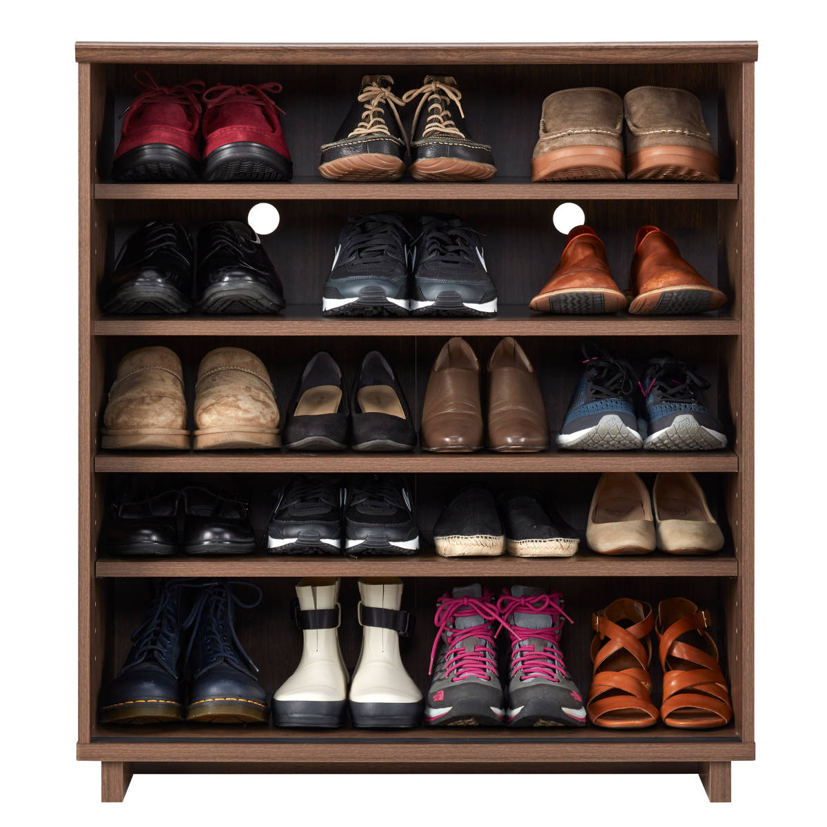 シューズボックス 引き戸 シンプルモダン Cosalo 幅79cm （ 玄関収納 下駄箱 シューズ ラック 靴 収納 木目 シンプル 奥行40.6cm 玄関 ）の画像