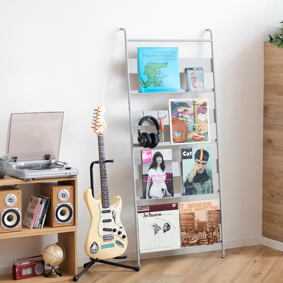 収納ラック レコードラック ワイド （ ラック レコード 収納