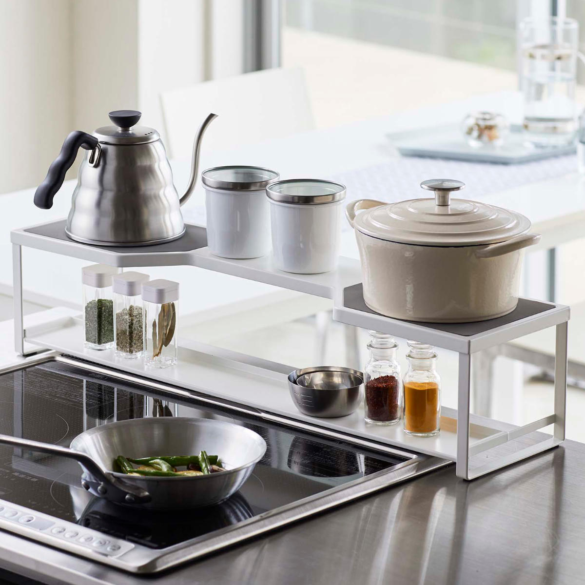 Plate(山崎実業) 山崎実業 plate コンロ奥ラック プレート 排気口