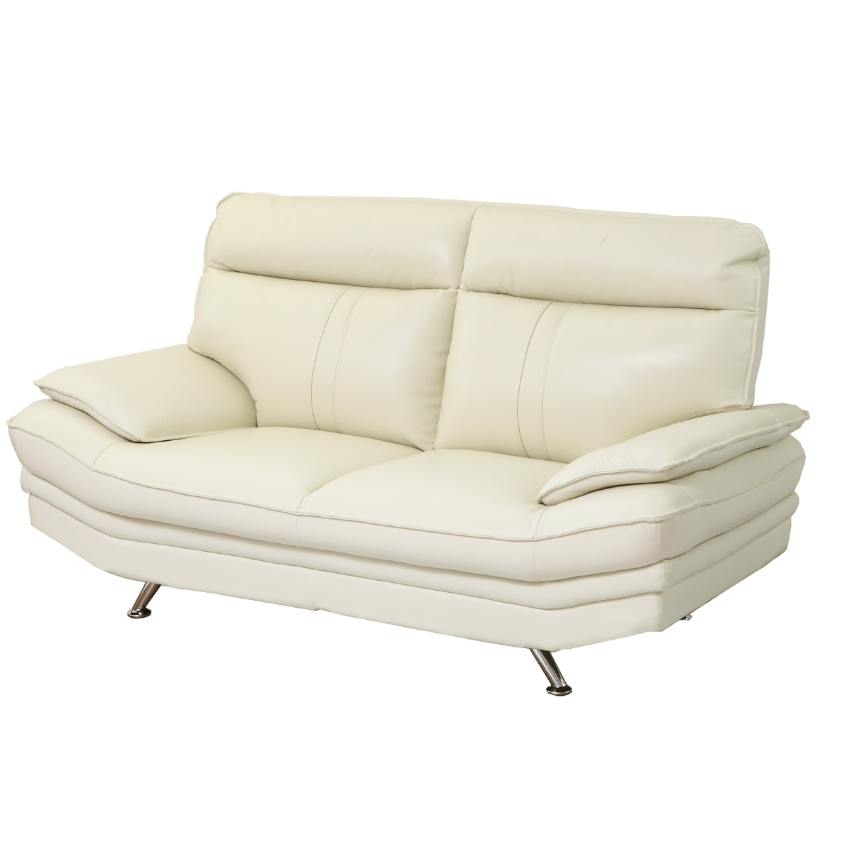 本革ホワイトレザー　ソファ　2人掛け ソファ 二人掛け 幅170cm レザー （ 開梱設置 ソファー レザーソファ