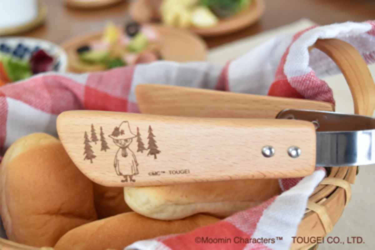 トング 14.5cm ムーミン 木製 ビーチ （ サービングトング 取り分け