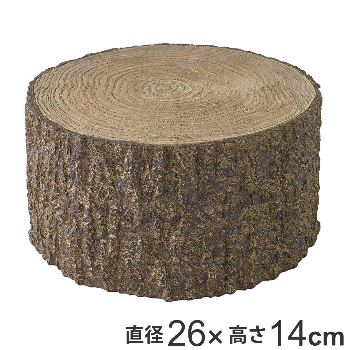 オーナメント レジン切り株オブジェ XLサイズ （ オブジェ 切り株 花台