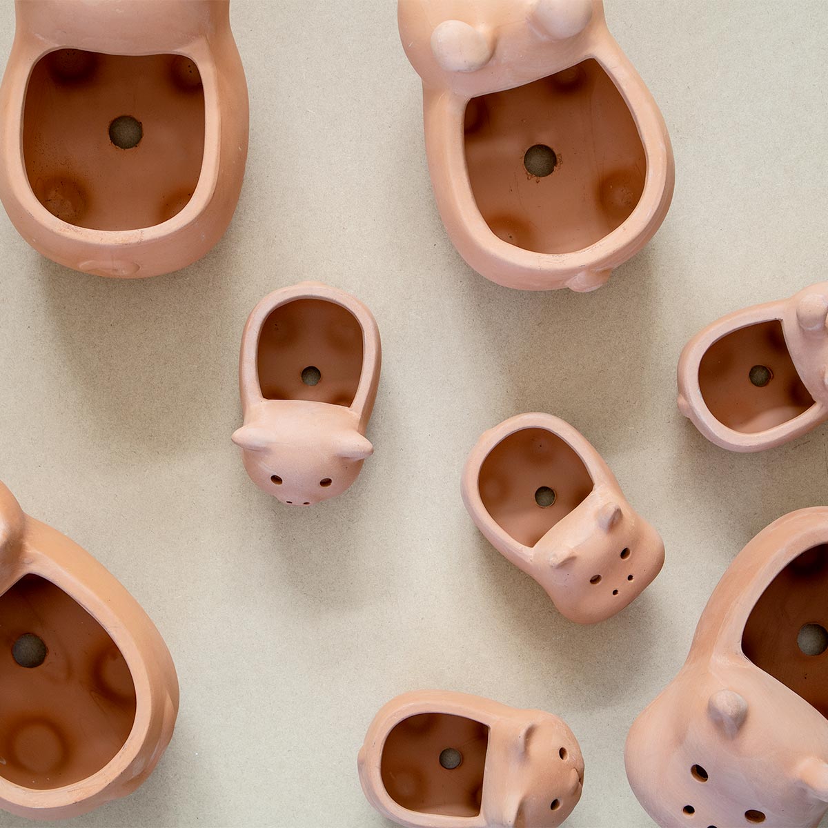 プランター アニマルテラコッタポット ウサギ 2号 （ 植木鉢 プラント