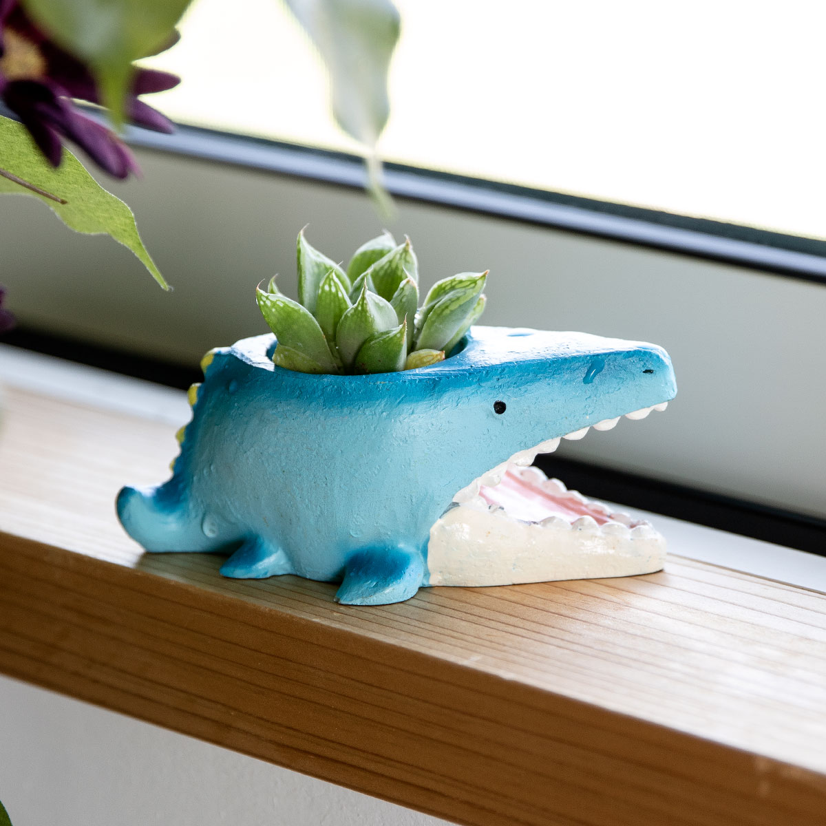 プランター 恐竜シリーズ モササウルス （ 植木鉢 プラントポット 植物