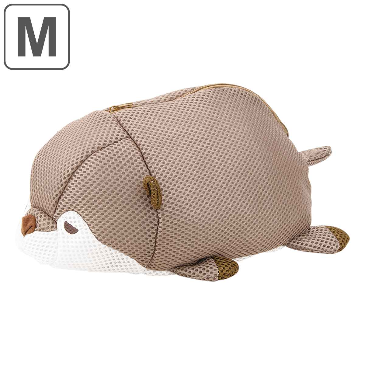 洗濯ネット Mサイズ カワウソ くるり （ ランドリーバッグ ランドリーネット 洗濯物 小物用 ）