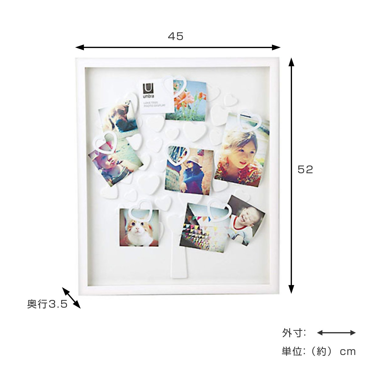 アントレックス umbra フォトフレーム ラブツリーフォトディスプレイ