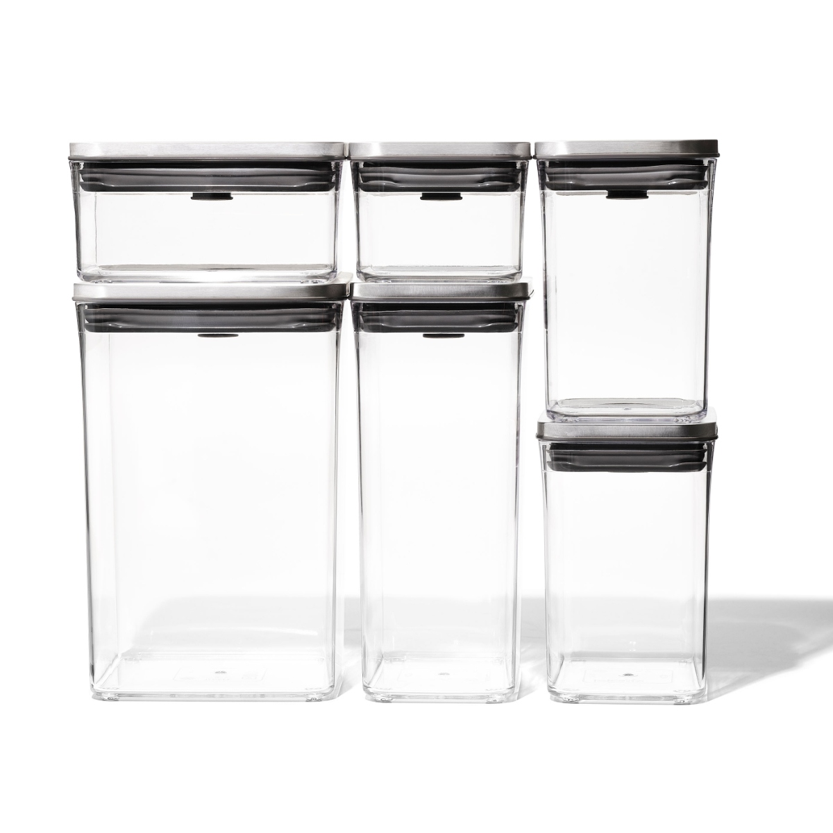 OXO（オクソー） ステンレスポップコンテナ 6ピースセット （ オクソー