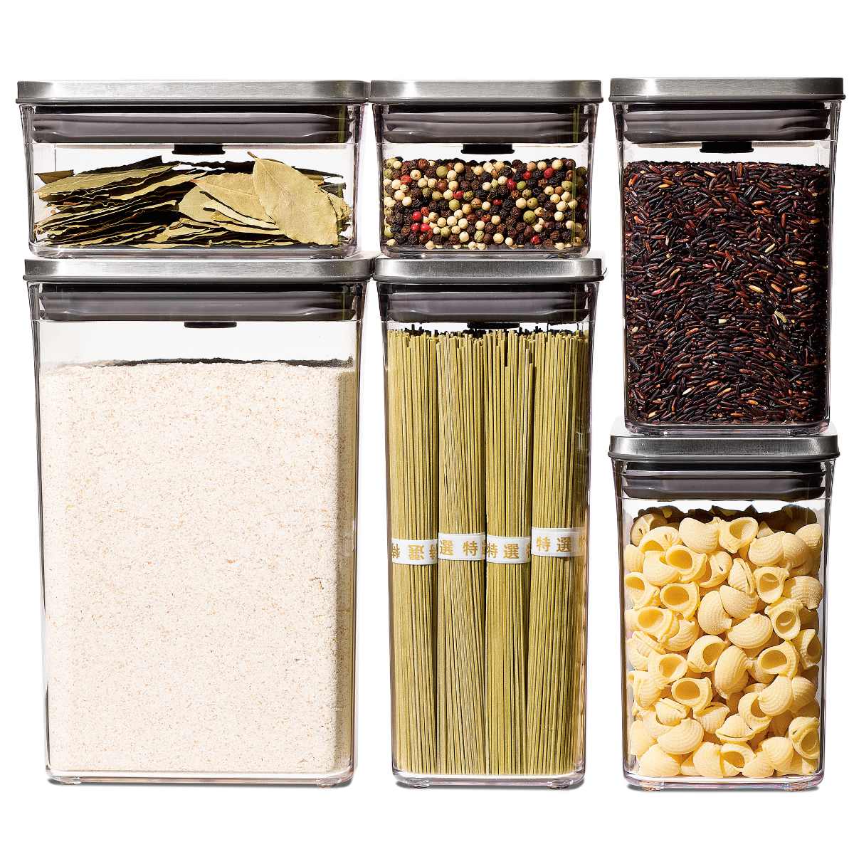 OXO（オクソー） ステンレスポップコンテナ 6ピースセット （ オクソー