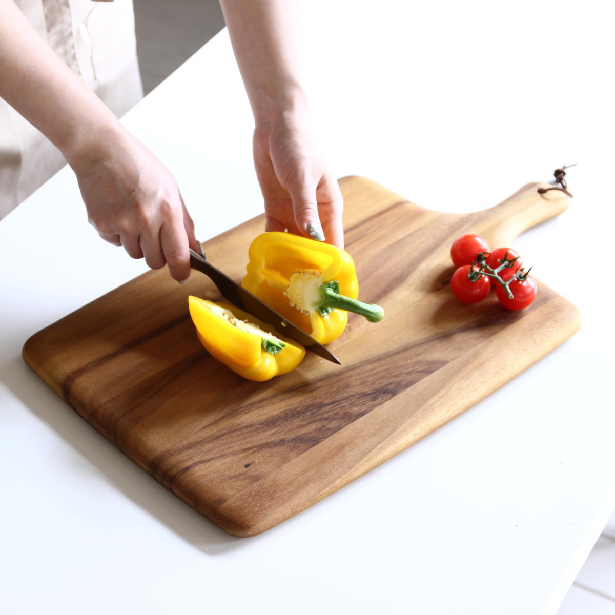 カッティングボード 50cm レクト BONO アカシア 木製 （ まな板 木製