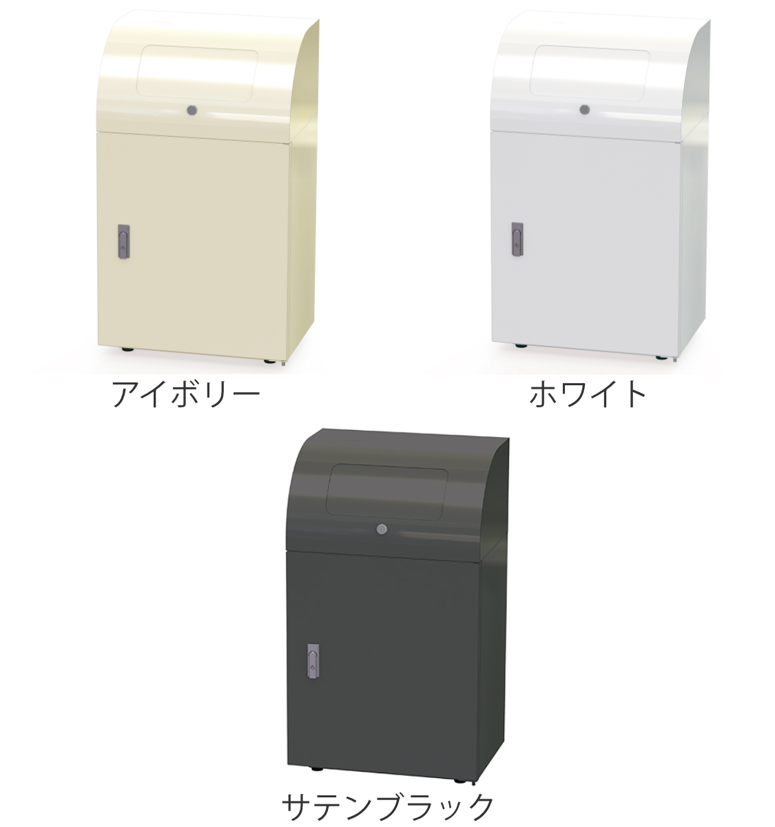 屋内用ゴミ箱 業務用ダストボックス 36L 幅50cm PUSH蓋＆カギ付 リサイクルトラッシュ （ 法人限定 ゴミ箱 ダストボックス 屋内 36リットル ）_4