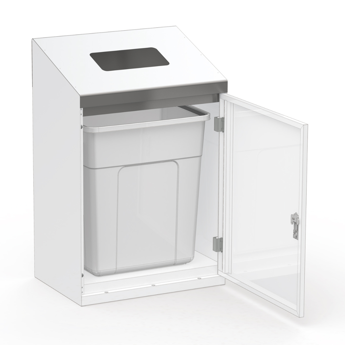 屋内用ゴミ箱 業務用ダストボックス 90L リサイクルトラッシュNEO （ 法人限定 ゴミ箱 ダストボックス 屋内 90リットル 分別ゴミ箱 分別 ）_6