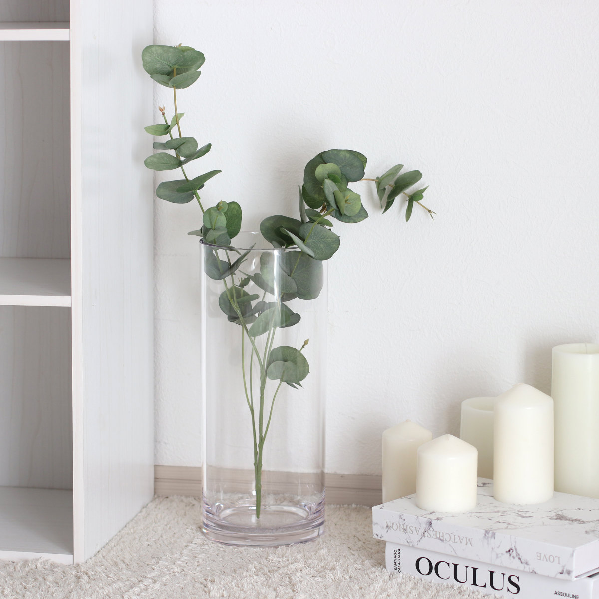 花瓶 割れないガラス PVシリンダー 直径10×高さ30cm （ 花びん 花器