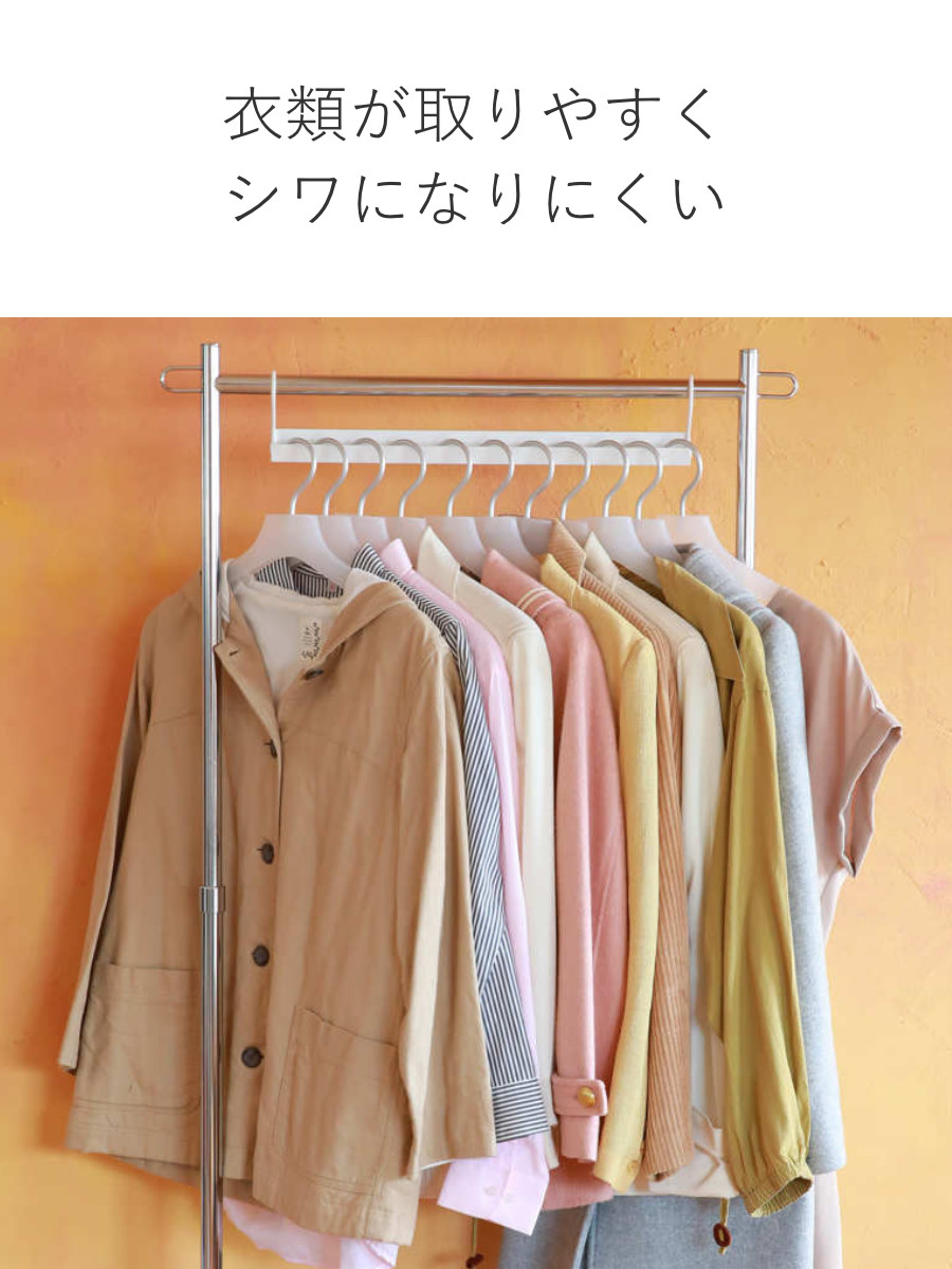 ハンガーラック ナナメ掛け用ハンガー 2個入り （ ハンガー 衣類収納