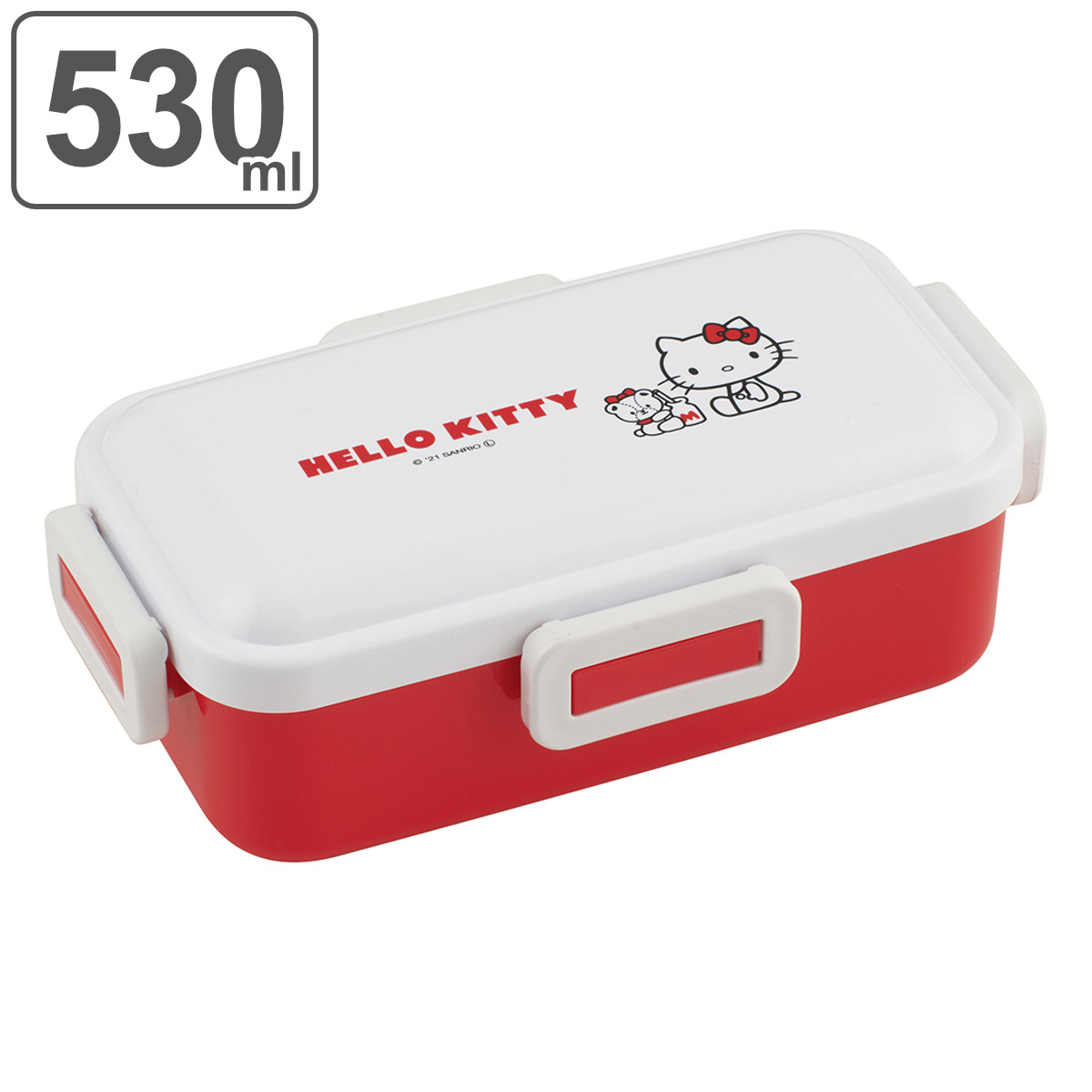 sanrio（サンリオ） 弁当箱 1段 530ml 抗菌 ふわっと キティ＆タイニー