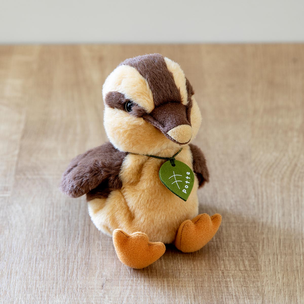 ぬいぐるみ potte カモのひな （ ヌイグルミ カモ ヒナ 小鳥 動物 雑貨 インテリア アニマル グッズ ベビー 赤ちゃん プレゼント ギフト かわいい ）
