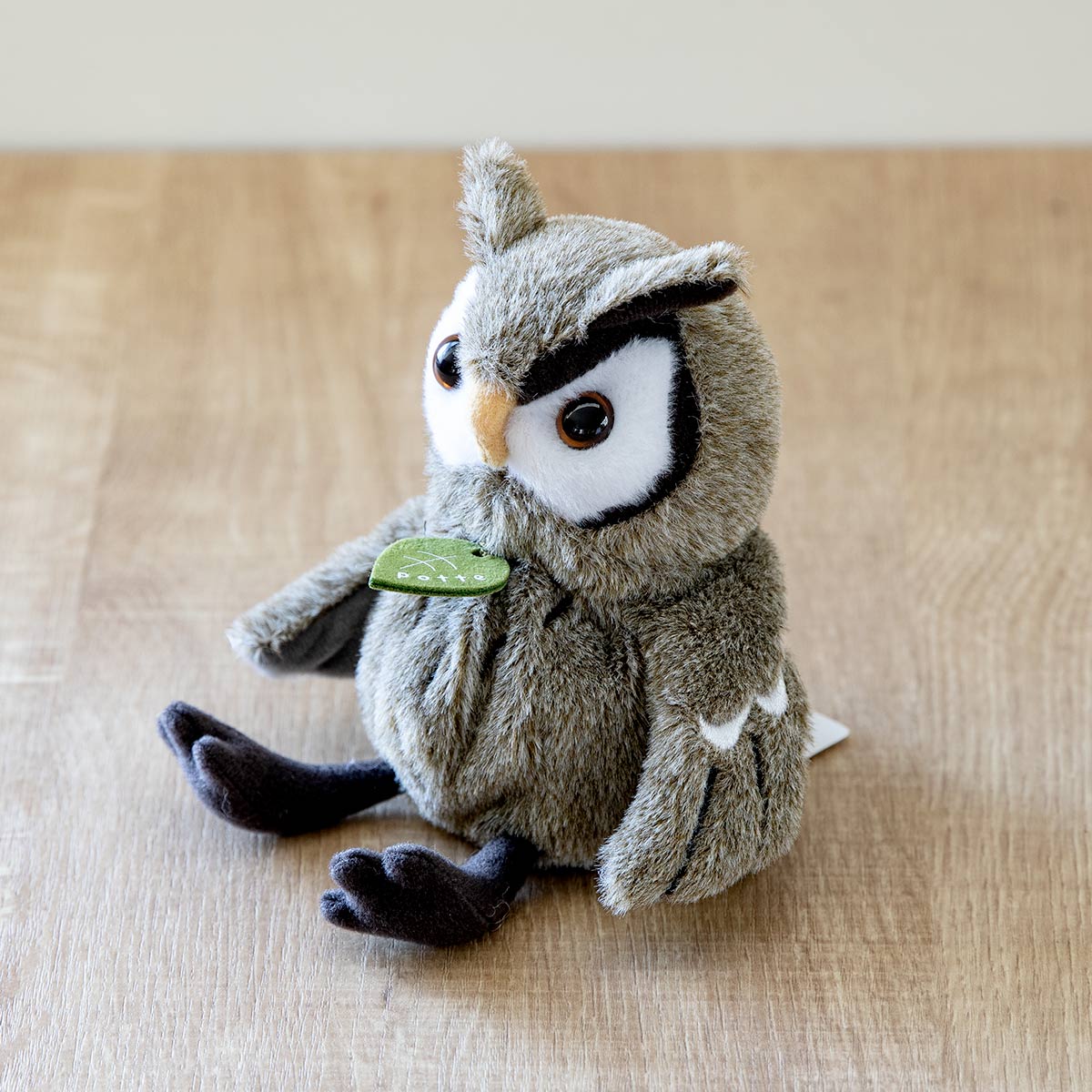 ぬいぐるみ potte コノハズク ( ヌイグルミ ふくろう 動物 雑貨 インテリア アニマル グッズ ベビー 赤ちゃん プレゼント ギフト かわいい )