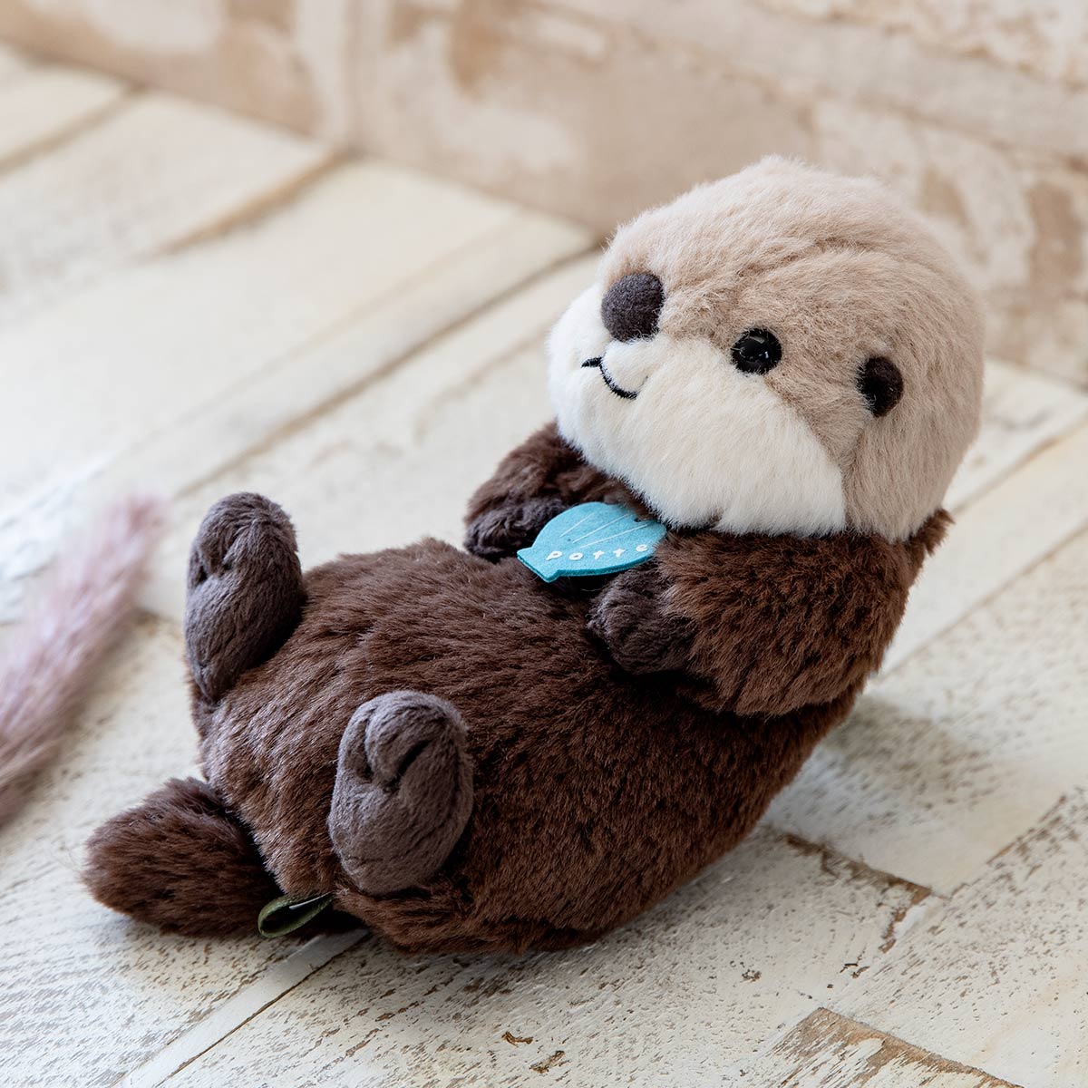 ぬいぐるみ potte ラッコ （ ヌイグルミ らっこ 動物 雑貨 インテリア アニマル グッズ ベビー 赤ちゃん プレゼント ギフト かわいい ）
