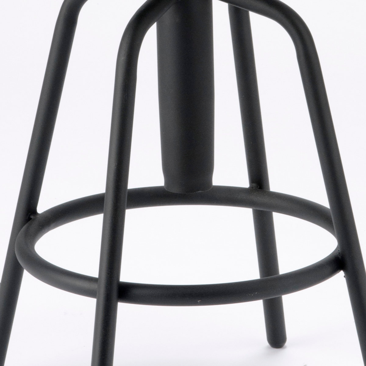 カウンターチェア 2脚セット 回転 高さ調整 背付き クッション （ バー