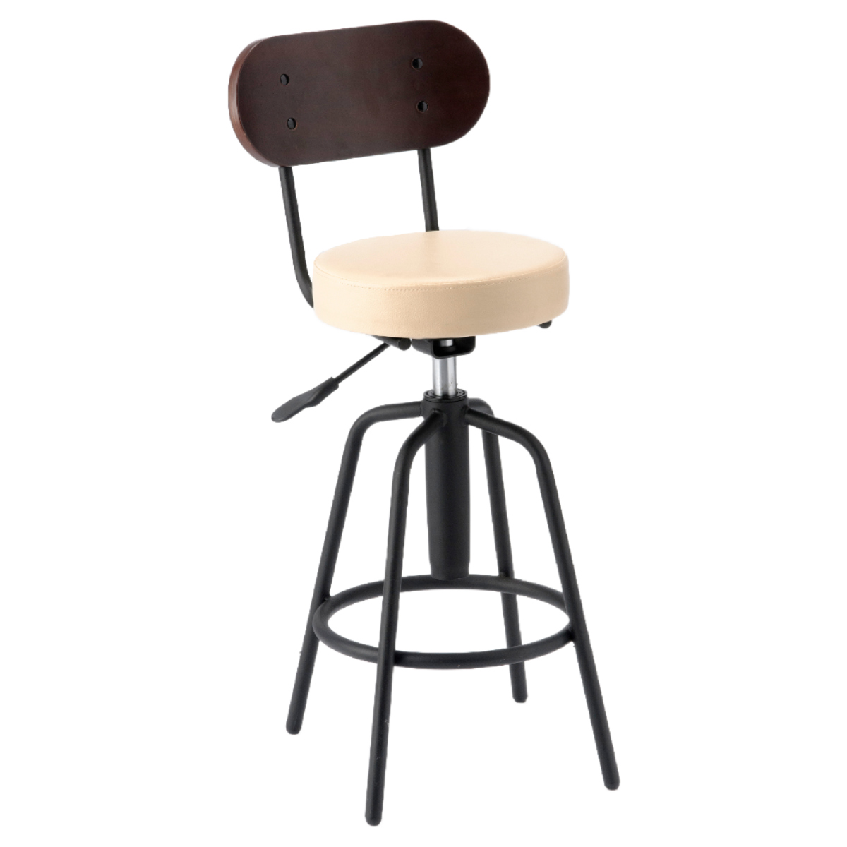 カウンターチェア 2脚セット 座面高61〜71cm 回転 タムチェア （ バー