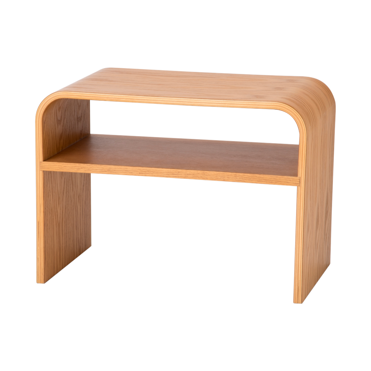 サイドテーブル 3WAY 木製 ラック コの字 幅55cm （ 組立不要