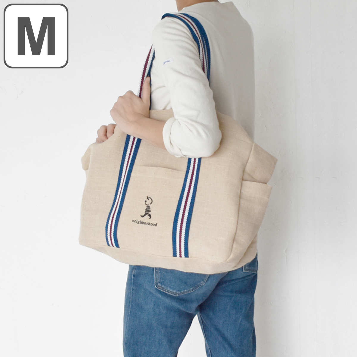 エコバッグ トートバッグ M neighborhood JUCO （ ジューコ ジュートバッグ ジュート ショッピングバッグ 肩掛け トート マイバッグ ）