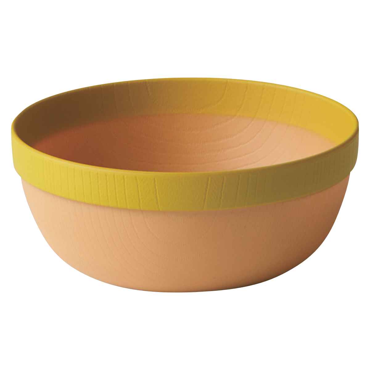 ボウル 13.5cm MUSUBI 山中塗 プラスチック ナチュラルブラウン （ 食