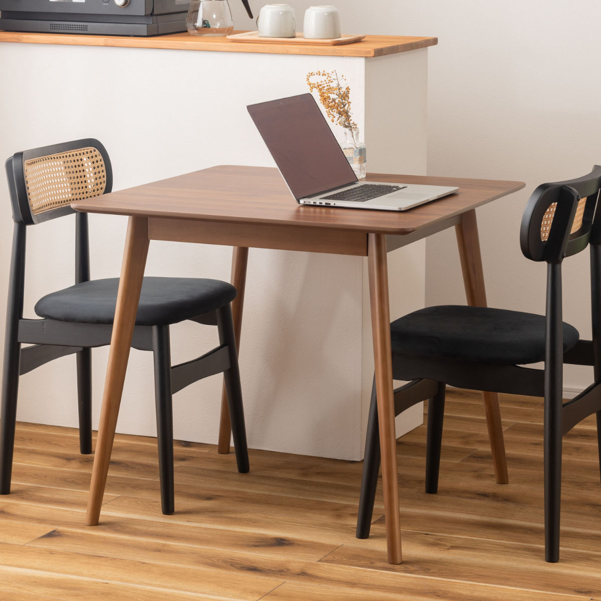 東谷 ダイニングテーブル 幅80cm 正方形 木目調 （ カフェテーブル