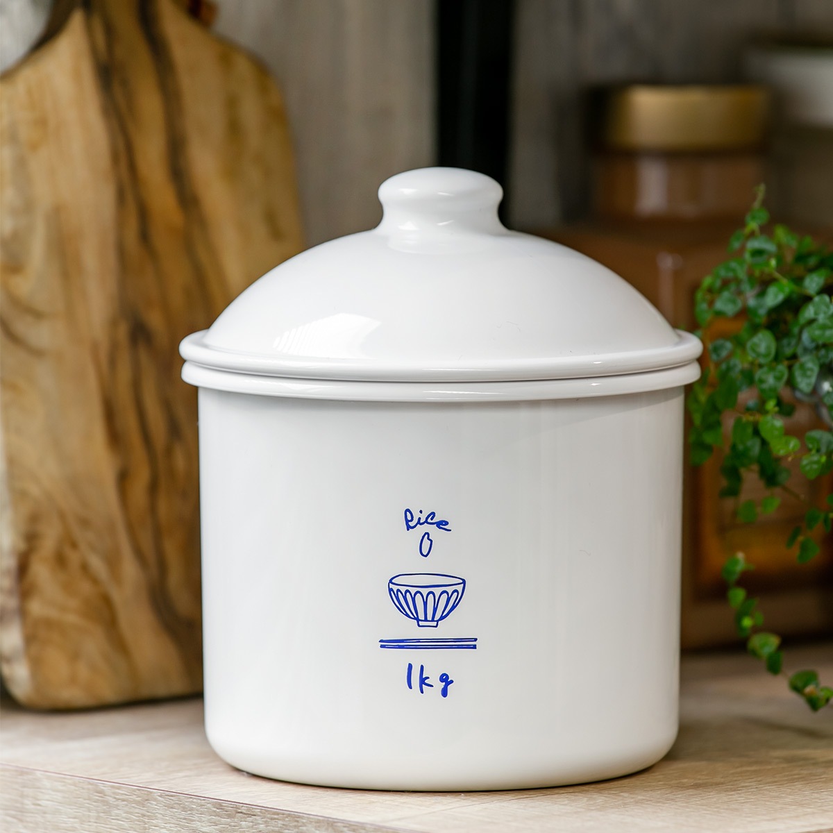 米びつ 1kg RICE CAN （ 日本製 密閉 冷蔵庫 保存容器 キャニスター