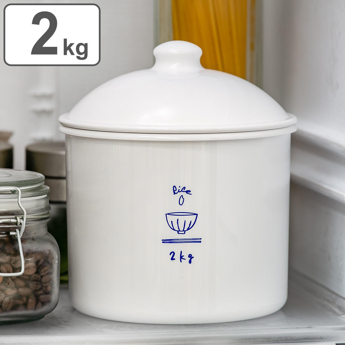 �Ăт� 2kg RICE CAN �i ���{�� ���� �①�� �ۑ��e�� �L���j�X�^�[ 2.3L �ğC ���C�X�{�b�N�X ���߂т� �ăX�g�b�J�[ ���ăX�g�b�J�[ �� ���� �ۑ� �e�� �j