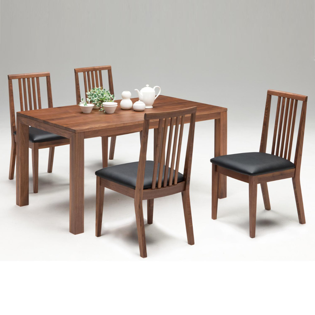 ダイニングチェア 2脚セット 座面高42cm 木製 無垢材 （ 開梱設置