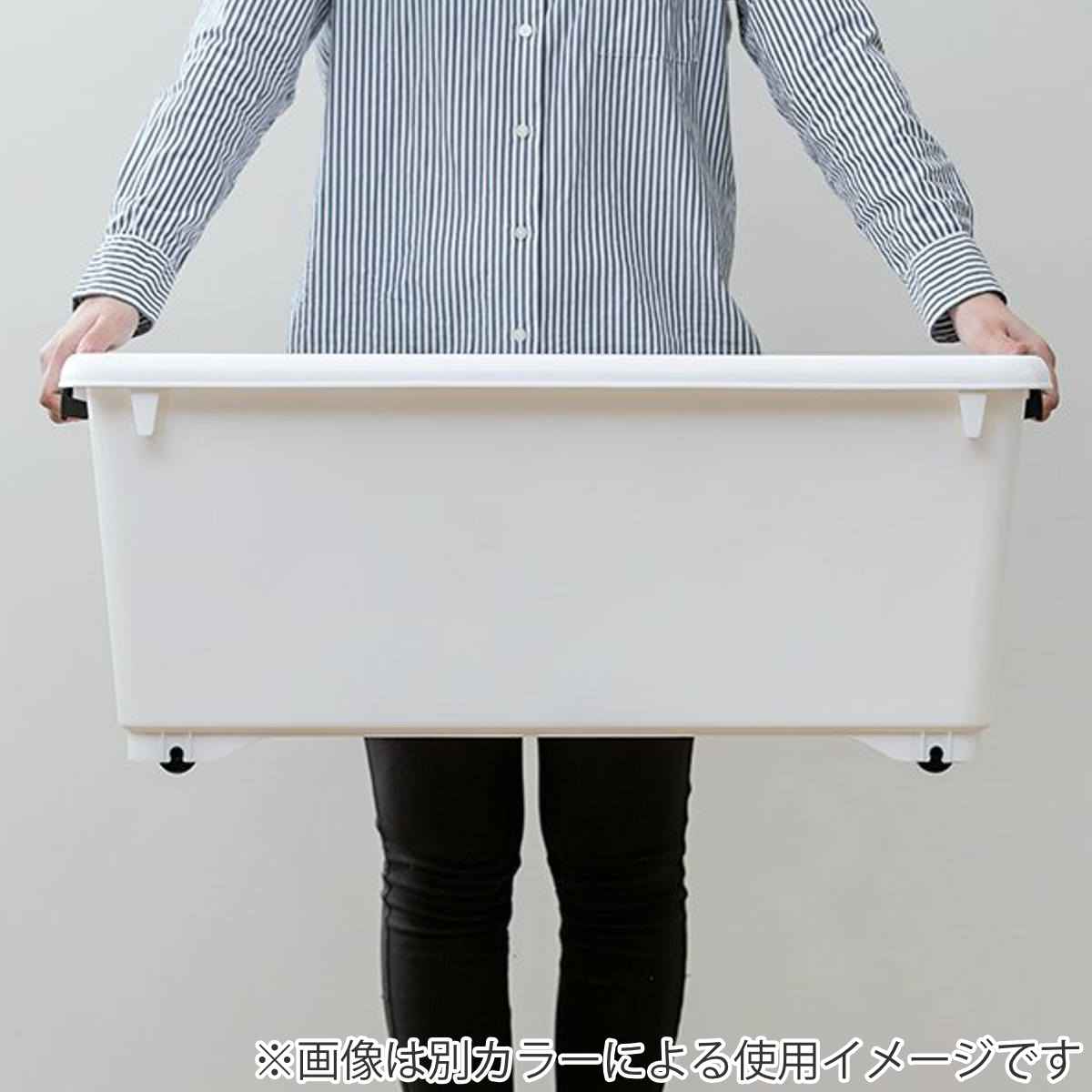 衣装ケース 押し入れ 収納ケース コロモ 幅40×奥行74×高さ31cm 深型 8個セット （ コロ付き 収納ボックス 衣類収納 収納 透明 クリア ）_12