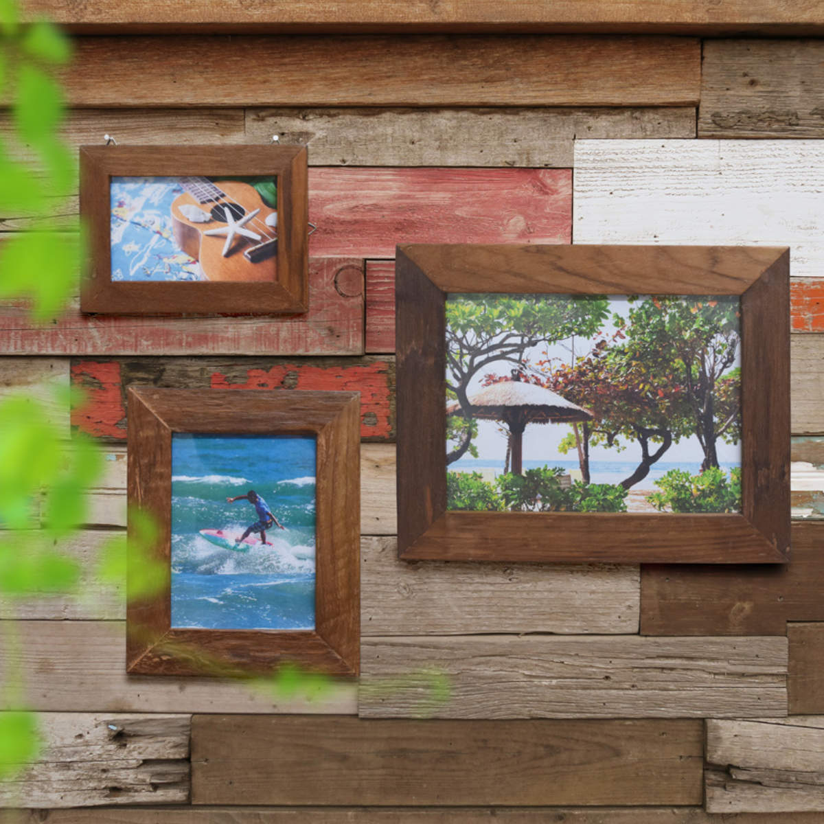 フォトフレーム SW-62 ウッドフォトフレーム 壁掛け 木製 （ 写真立て