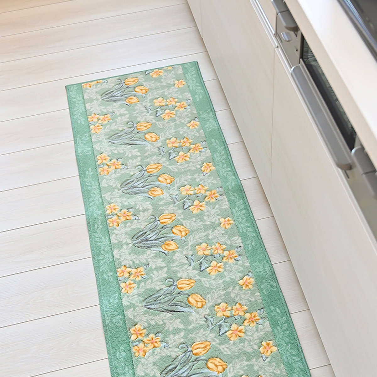 キッチンマット 花柄 ロイヤルコレクション ア...の詳細画像3