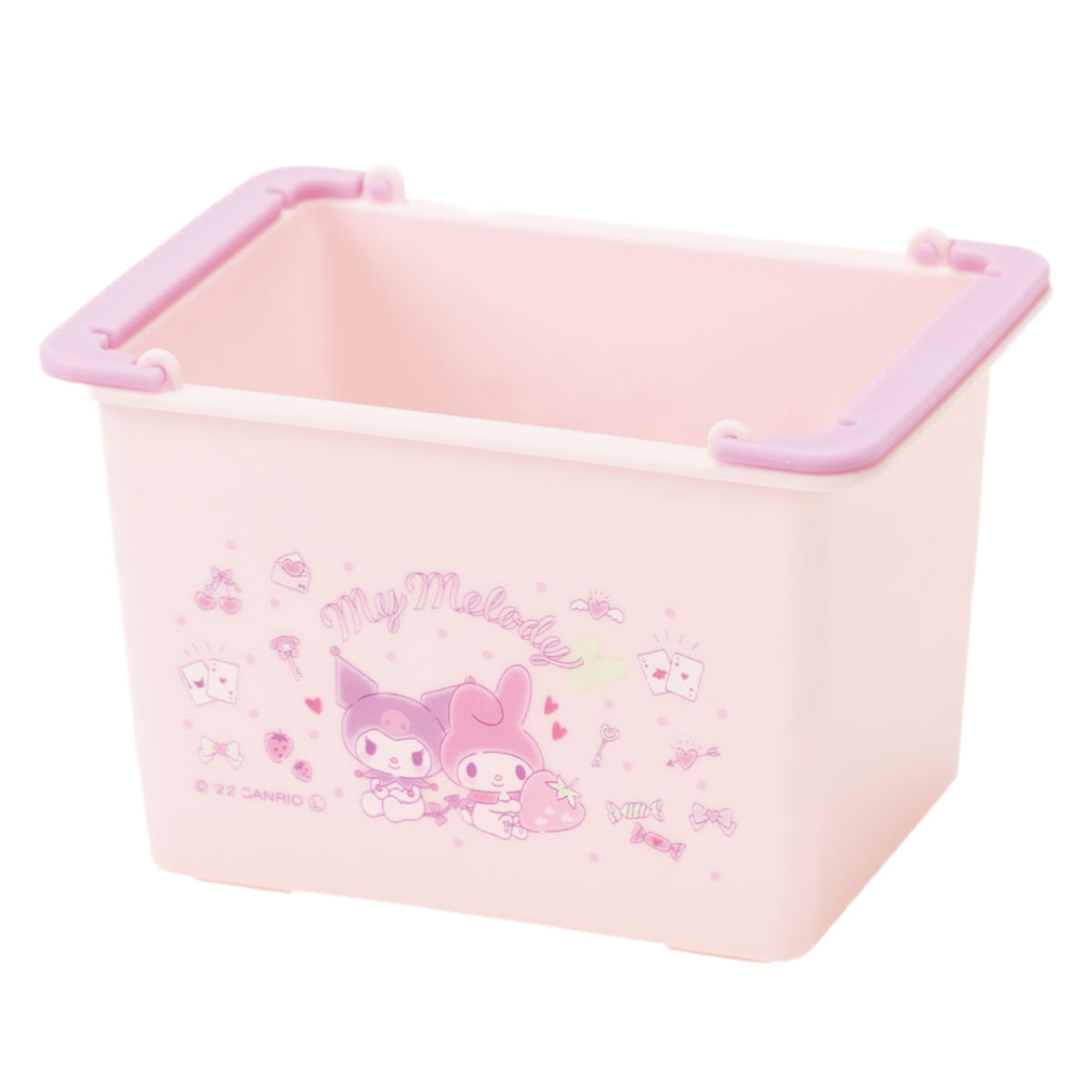 マイメロディ 小物入れ 重ねられるミニバスケット 2個入 クロミ （ 幅