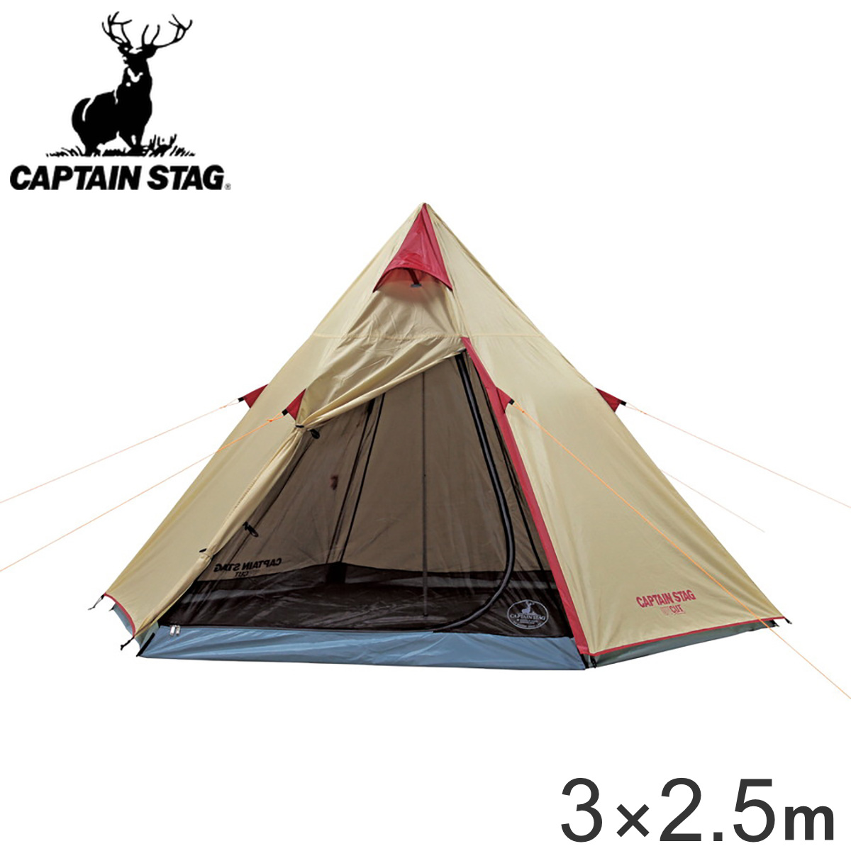 �L�����v�e���g 3�l�p 4�l�p �A���~�����|�[���e���g300UV �L���v�e���X�^�b�O �i CAPTAIN STAG �e���g �����|�[���e���g �A�E�g�h�A �|�[�� �t���N���[�Y �j